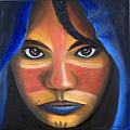 Tuareg Frau (80x80)cm